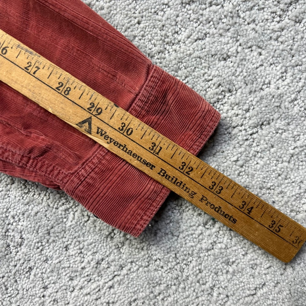The Territory Ahead Shirt Mens Large Red Corduroy Faded Button Down Longsleeve - Picture 15 of 16